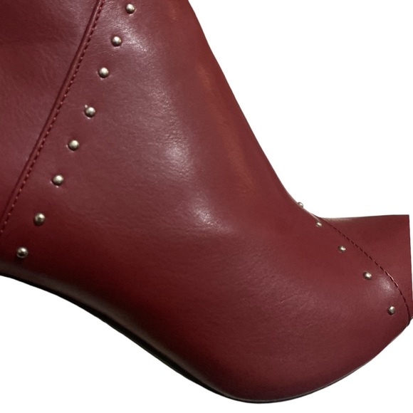 The Limited Ankle Heeled Boots & Booties Pointed Toe Silver Studded Beaded Sz 8 - Picture 11 of 15